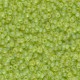 Miyuki rocailles kralen 11/0 - Matted transparent chartreuse ab 11-143FR